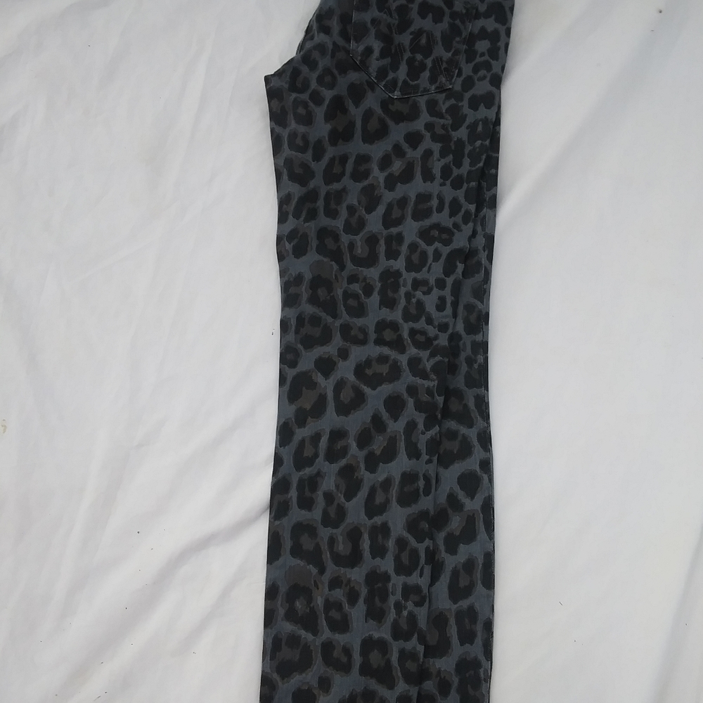 Mother " the looker "paw leopard print jeans